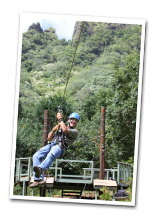 Zipline Adventure Tour Kualoa Oahu