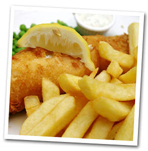 Two Fish & Chips for $16.99 at The Galley